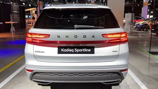 SKODA KODIAQ 2024  LED indicators amp new INFOTAINMENT system SPORTLINE [upl. by Anitnuahs183]