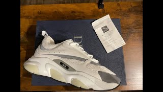 DIOR B22 ALL WHITE UNBOXING BY DJ WATER [upl. by Corey]