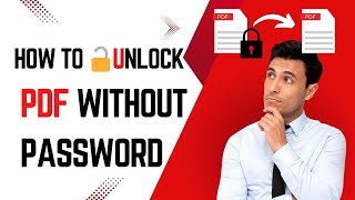 How to unlock PDF without Password  How to Recover PDF Password [upl. by Anerbas]