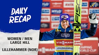 Highlights Large Hill Lillehammer 2023  FIS Ski Jumping World Cup 2324 [upl. by Anaahs585]