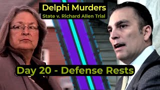 Delphi Murders  State v Richard Allen trial  DAY 20  States Rebuttal [upl. by Roux901]