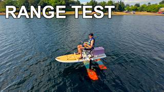 Huge 3D Printed Hydrofoil  Endurance Test and Control Dynamics [upl. by Yeliw]