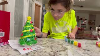 Painting Ceramic Christmas Trees [upl. by Seyer]