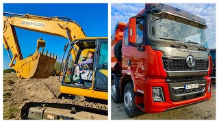 Am manevrat in premiera un excavator Si ATP Trucks Truston are varianta facelift 415 [upl. by Adim]