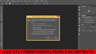 Mancata corrispondenza del profilo colore  Tutorial Photoshop [upl. by Karlise908]