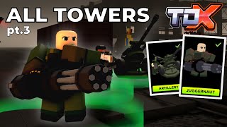 3 The STRONGEST towers in TDX  Tower Defense X Roblox [upl. by Amandy]