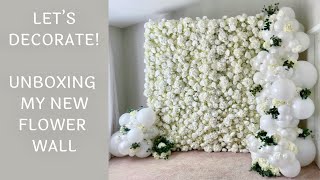 Unboxing My New Rose Morning “Snow” Flower Wall [upl. by Stein522]