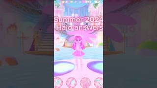 Royal high summer 2024 Fountain answers roblox halo Royalhigh [upl. by Assela]