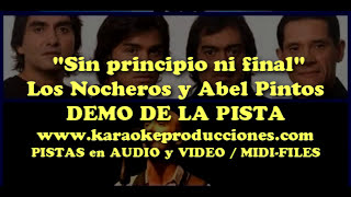 KARAOKE  Los Nocheros  Sin principio ni final  DEMO PISTA INSTRUMENTAL [upl. by Stroud]