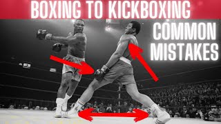 Common Mistakes Boxers Make When Learning KickboxingMuay Thai [upl. by Etterual281]