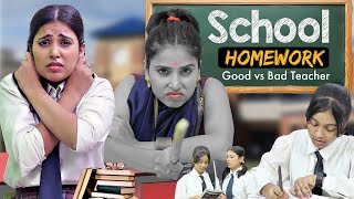 School Homework  Teacher Good vs Bad  SBabli [upl. by Yngad311]