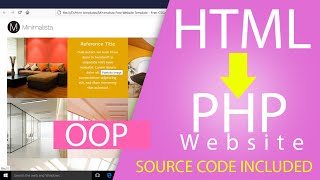 HTML Template to PHP Website amp Login in OOP MVC  PHP Framework from scratch  Full Tutorial amp Code [upl. by Neeroc]