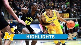 Michigan at Purdue  Highlights  Big Ten Mens Basketball  Jan 23 2024 [upl. by Hollenbeck67]