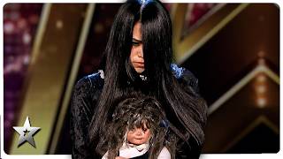 SCARIEST Americas Got Talent Contestant EVER Sacred Riana ALL Performances [upl. by Lucania]