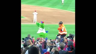 Philadelphia Flyers mascot Gritty  funny moments  September October November 2018 [upl. by Yrellam]