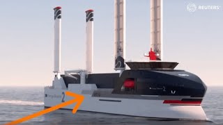 France unveils zeroemission cargo ship [upl. by Jenei]