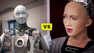 Ameca vs Sophia Lifelike vs AI  Robots of CES [upl. by Kremer]