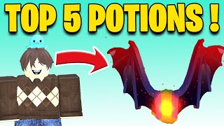 TOP 5 POTIONS NEW  Wacky Wizards Roblox [upl. by Goodkin688]