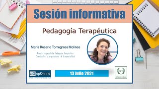 Academia oposiciones online epOnline Pedagogía Terapéutica Sesión informativa Julio 2021 [upl. by Darya]