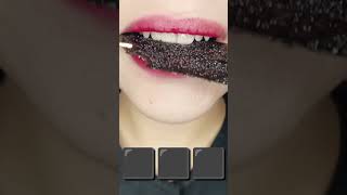 Asmr cute BLACK LAVASHAK ⬛⬛디저트 메뉴 맛있는 먹방 eating sounds sped upasmr mukbang food shorts short [upl. by Onavlis]