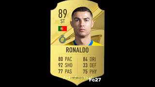 Ronaldo fifa Card Évolution 💕⭐ fyp viral shorts trending funny fifa ronaldo eafc25 [upl. by Akemhs763]