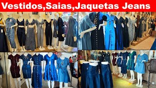 MAIOR FABRICANTE DE JEANS PREMIUM VESTIDOS SAIAS JARDINEIRAS JAQUETAS E MACACÃO JEANS [upl. by Llenyaj229]