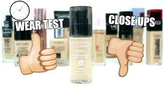 Revlon Colorstay Foundation  Wear Test amp Review  Best Drugstore Foundation Series [upl. by Leinehtan]