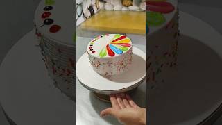 Multi Colour Combination For Birthday Celebration Cake  shorts youtubeshorts [upl. by Mohorva]