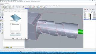 CAMJam 341 4 Axis Drive Surface Machining [upl. by Ailil14]