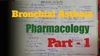 Bronchial Asthma Part 1 Pharmacology [upl. by Birdella870]