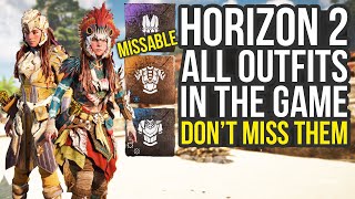 Horizon Forbidden West All Armor In The Game amp How To Get Them Horizon Forbidden West All Outfits [upl. by Nanji]