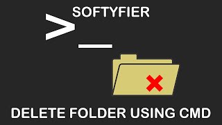 How to Delete Folder Using CMD  Advanced Deletion Techniques  Softyfier [upl. by Raymond586]