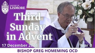 Catholic Mass Today Third Sunday in Advent 17 December 2023 Bishop Greg Homeming Lismore Australia [upl. by Mechelle]