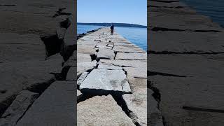 Rockland Breakwater Lighthouse maine lighthouse longwalk [upl. by Letney]