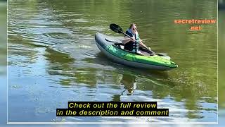 Review AQUAGLIDE Navarro 130 Convertible Inflatable Kayak with Drop Stitch Floor 1 Person Touring K [upl. by Nevil]