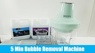 Remove Bubbles from Resin with Vacuum Degassing Machine Experiment [upl. by Manchester]