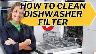 how to clean dishwasher machine filter [upl. by Assilac]