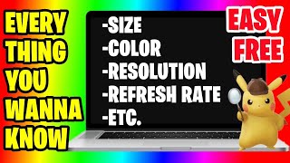 How to Check the Specs of Screen for Laptop  Response Time  Color  Refresh Rate [upl. by Akcinat823]