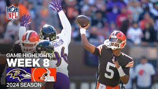 Baltimore Ravens vs Cleveland Browns  2024 Week 8 Game Highlights [upl. by Ygiaf338]