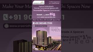 Commercial Spaces in Hyderabad sreenidhispaces investment commercialspace shortstrendingviral [upl. by Oralee]