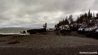 Ocean Tide Timelapse Baxters Harbor Low to High Tide 30 Feet [upl. by Leinnad921]