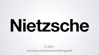 How to Pronounce Nietzsche [upl. by Rory]