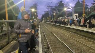 Amazing crowd at little Barnt Green station to see the wonderful Flying Scotsman [upl. by Kulseth]