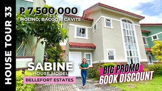 House Tour 33  4BR Ready for Occupancy House amp Lot Bacoor Cavite  Sabine Model  Bellefort Estates [upl. by Mik]