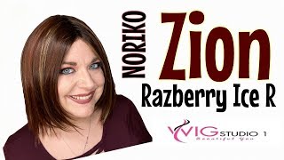 Noriko ZION Wig Review  Razberry Ice R  WIGGIN WITH CHRISTI [upl. by Ruthanne]