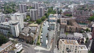 Stunning drone footage of Shoreditch Parks surroundings [upl. by Yetsirhc]