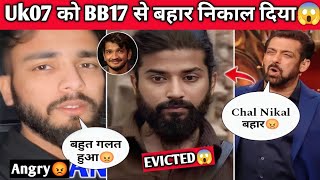 Bigg Boss 17 Shooking Eviction Anurag Dobhal EvictedElvish Yadav React UK07 Rider out BB17Munawar [upl. by Wehttan]