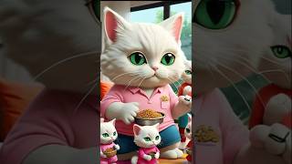 Both female cat and male cat are preparing food in the kitchen catperson smellycat shorts [upl. by Aldis]