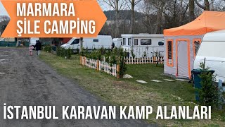 Marmara Şile Camping  Denize yürüme mesafesinde kamp alanı  İstanbul Karavan Kamp Alanları [upl. by Dinin]