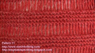 ElongatedDrop Stitch  Free Knitting Tutorials  Stitch 11 [upl. by Rebmyk]